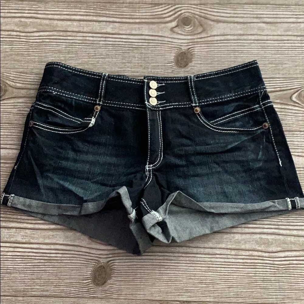 Darkwash Jean Shorts